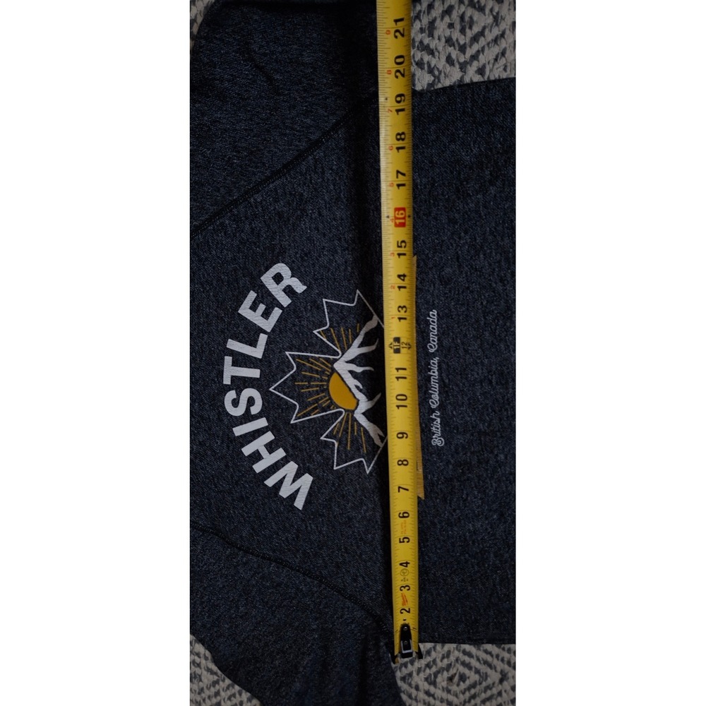 Roots Canada Whistler Blackcomb Hoodie Charcoal Grey Graphic Sweatshirt Small - Picture 10 of 14